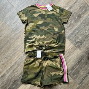 Crewcuts outfit - NWT girls shirt and shorts set - size youth Large